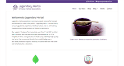 Desktop Screenshot of legendaryherbs.com